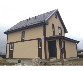 Строительство дома под черный ключ 128 м2 в Калининграде п.Романово